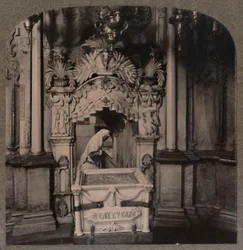 Az Angyalkápolnából nézve a Szent Sír felé, Jeruzsálem, 1900