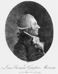 Louis Bernard Guyton Morveau francia kémikus és jogász, 1800 körül