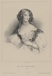 Louise de La Baume Le Blanc, La Vallière hercegnője 1644-1710, 1820 körül.