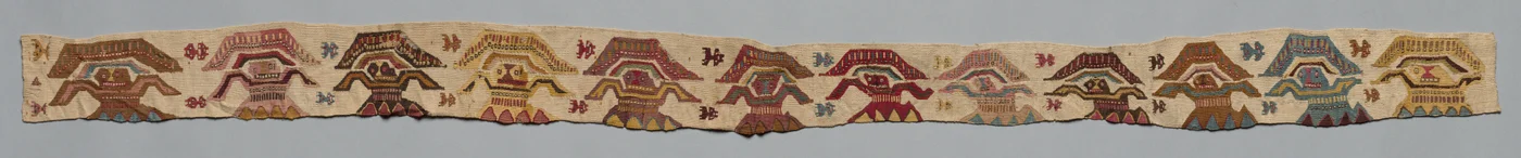 Ruhadarab alsó szegélye, 1000-1470-es évek.