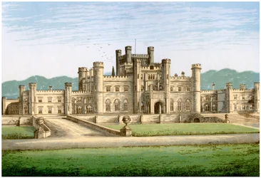 Lowther Castle, Westmorland, Lonsdale gróf otthona, 1880