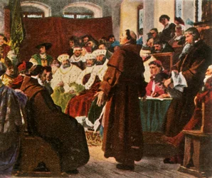 Luther a wormsi diétán, 1521, 1936.