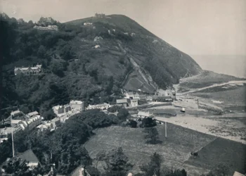Lynmouth – The Hill, Lynton fent, 1895