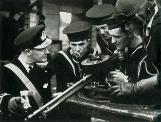 Géppuska-oktatás, Fleet Air Arm, c1943.