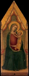 Madonna és Child trónolt, kb. 1335-39.