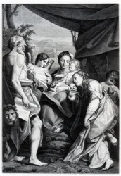 Madonna és gyermeke Szent Jeromossal és Mária Magdolnával A nap, 1525-1528 1870