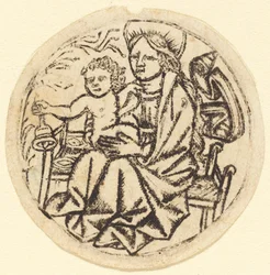 Madonna és gyermek csengővel, c. 14501460.