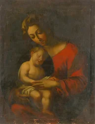 Madonna alvó Jézussal