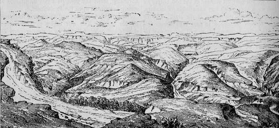 Magdala és a Bashilo völgye, 1880