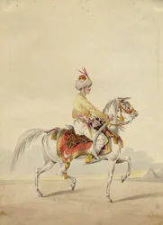 Mameluk lóháton, 1825 körül