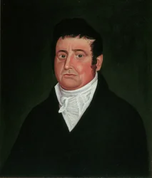 Feketébe öltözött férfi, 1820-40.