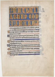 Kéziratos levél egy királyi zsoltárból, brit, 1250-70.