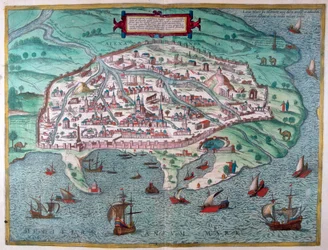Alexandria térképe, Egyiptom, 17. század