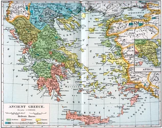 Az ókori Görögország térképe, 1902
