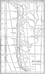 Chile térképe, 1911