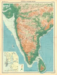 India térképe - Déli szakasz