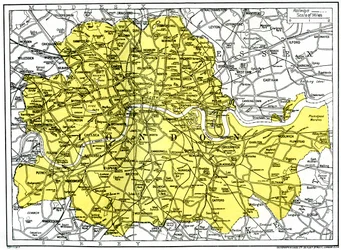 London térképe, 1924-1926