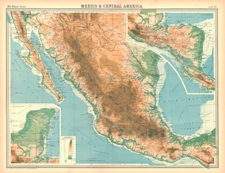 Mexikó és Közép-Amerika térképe