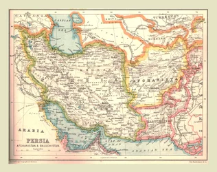 Perzsia térképe, 1902.