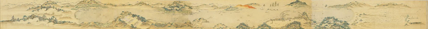 A Choryang Waegwan és környéke térképe Busanban a Joseon... idején, 19. század.