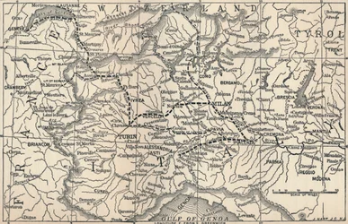 A marengói hadjárat térképe, 1800, 1896
