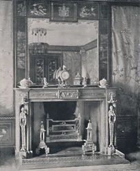 Márvány kandallópárkány, 1939