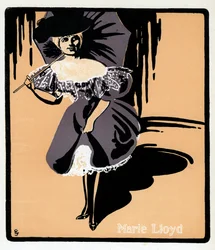 Marie Lloyd 1870-1922 angol zenei énekesnő, 19. század vége