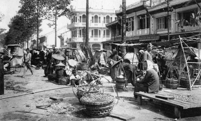 Piac, Cholon, Saigon, Vietnam, XX. század