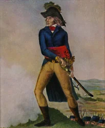 Bernadotte marsall 1763-1844. Metszet Hilaire Le Dru rajza után, 1934.