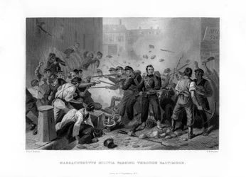 A massachusettsi milícia áthalad Baltimore-on, 1861 1862-1867