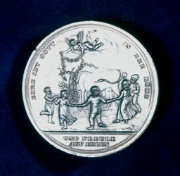 Az 1796-ban felfedezett himlőoltás emlékérme, 1800