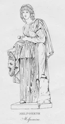 Melpomene Melpoméne, c1850
