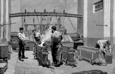 Olvadóház a párizsi pénzverdében, 1892
