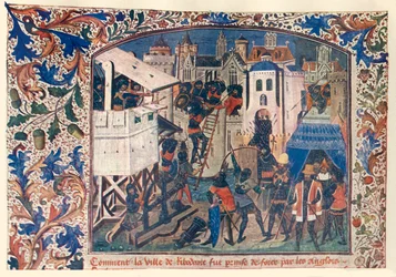 A hadviselés módszerei a százéves háború alatt, c1400, c1930.