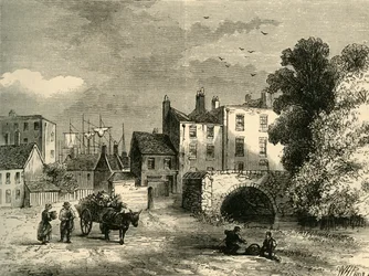 Malom-tó hídja, 1826-ban, 1878 c.