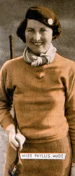 Miss Phyllis Wade, angol női golfbajnok, 1934