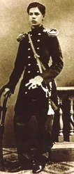 Modest Muszorgszkij, orosz zeneszerző fiatalon, az 1850-es évek végén