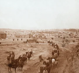 Lovas katonák, Somme-Tourbe, Észak-Franciaország, c1914-c1918