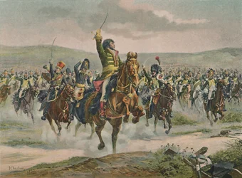 Murat a lovasságot vezeti Jénában, 1806. október 14., 1896.