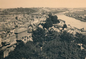 Namur. Kilátás a városra és Sambre és Meuse találkozásánál, c1900