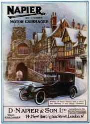Napier, hathengeres motoros kocsik, 1917
