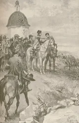 Napóleon és munkatársai Austerlitzben, 1896