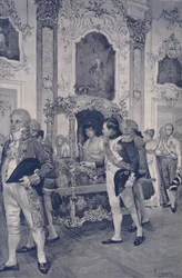 Napóleon és az osztrák császárné Drezdában, 1812, 1896.