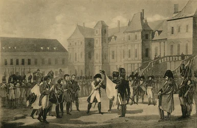 Napóleonok indulása Fontainebleau-ból, 1814. április 20., 1921.