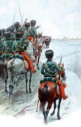 Napoleons Grande Armee megpillantja Moszkvát, 1812, 19. század vége