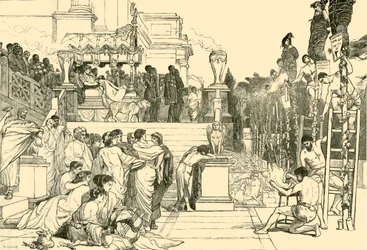 Neros fáklyák – Keresztények égetése Rómában, 1890.