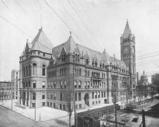 Új városháza, Cincinnati, Ohio, USA, 1900.