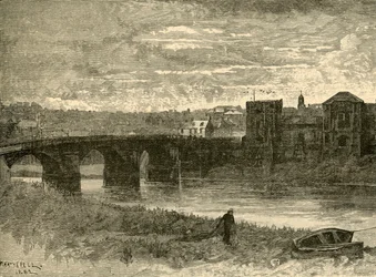 Newport híd és kastély, 1898.