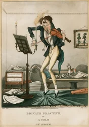 Niccolo Paganini - karikatúra