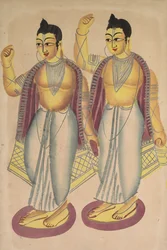 Nitai és Gaur, 1800-as évek.
